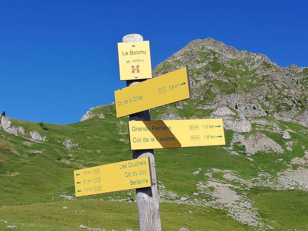 Chambres Et Tables D'Hotes Le Choton A Nono - Col Du Joly Beaufortain 欧特吕斯 外观 照片
